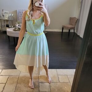 Willow and Clay high low colorblock dress